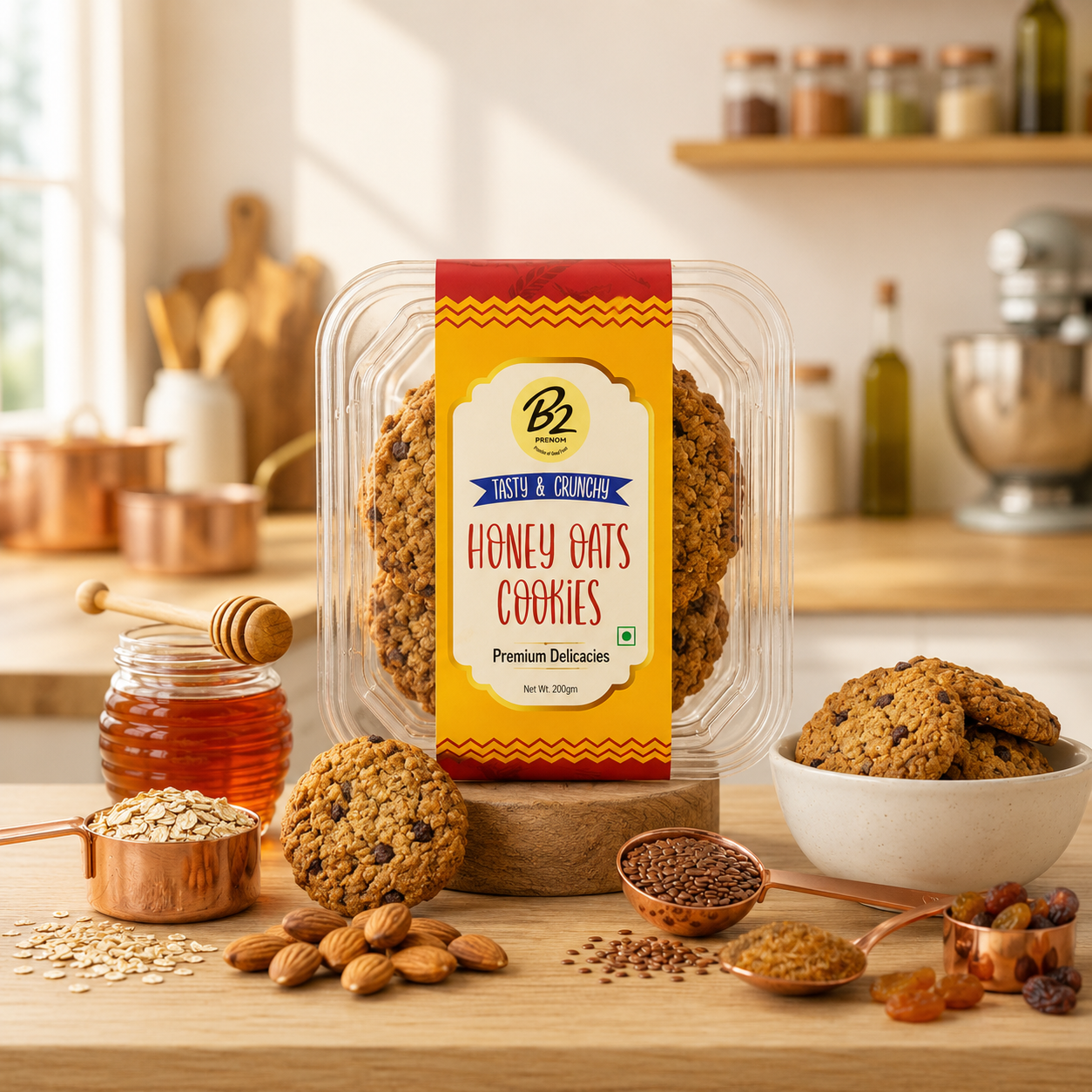 B2 Premium Honey Oats Cookies
